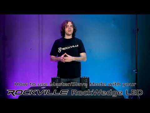 How To Use Master / Slave Mode With Rockville RockWedge LED 54w RGBWA+UV Wireless DMX Par Light