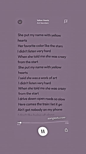 Yellow Hearts by Ant Saunders | Meaning, Lyrics and Nostalgia