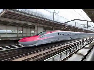 4K60p 東北新幹線 320km/h区間 高速通過集 新白河駅 2019年1月