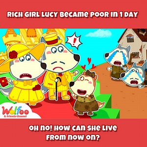 19K views · 230 reactions | How can Lucy get used to the poor life?  #WOANETWORK #Wolfooseries #Wolfoo #cartoonforkids | Wolfoo Series | Facebook