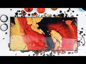 (676) Stunning Open Cup Pour Technique + Amazing Cell Action! *Black, Red & Gold*