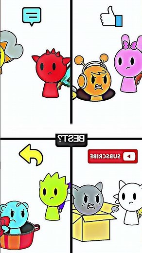 Making choices on the split screen with the characters! 🔴 #MakingChoices #CharacterScreen