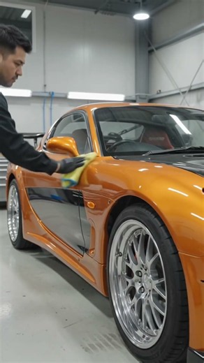 Han's Tokio Drift Mazda RX-7 Veilside Customization ASMR 🧡🖤