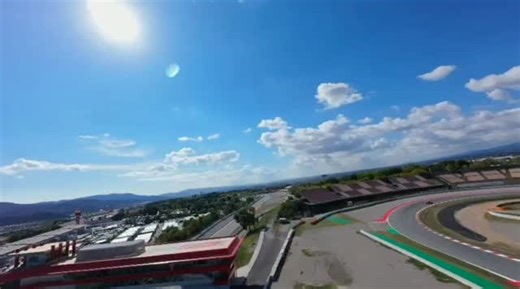 A drone shot of @ajithkumarracing car in Barcelona, Gt4series. | #AK #Ajith #Ajithkumar | #AjithKumarRacing | #GT4Series | #AKRacing | #Avracing | | Ajith kumar