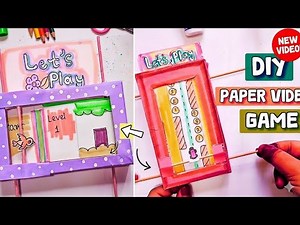 DIY Paper Video Game 🎮 | Easy Handmade Game Ideas for Kids | Let’s Play Paper Arcade!