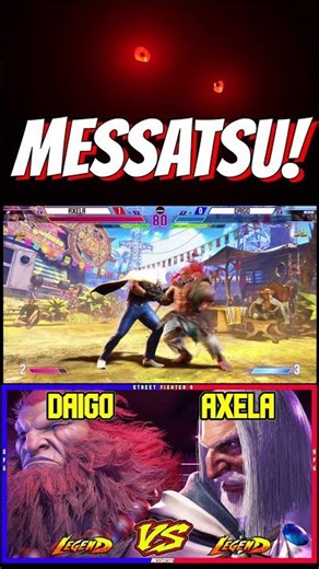 SF6 Daigo (Akuma) VS Axela (JP)💥Messatsu!💥スト6💥Street fighter 6