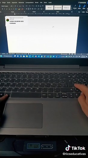 Cómo escribir el signo de Coma