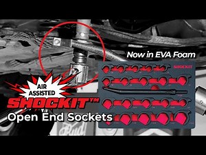 Shockit™ Open End Socket Combo Kits to remove stuck fittings, nuts, and bolts in tight spaces