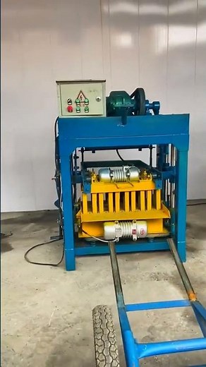 small simple manual cement concrete hollow block making machine for family business
