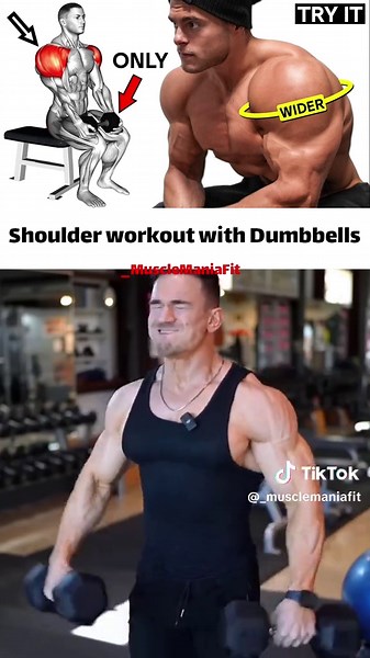 HOW TO BUILD SHOULDERS ONLY WITH DUMBBELLS #fitness #workout #gymlife #fitlife #stayactive #shoulderworkout #dumbbellworkout #strongsholder #shoulderday #upperbody #dumbbellsonly #strenghttraining #musclebuilding #homeworkout #fitathome #fitnessmotivation #noexcuses #fitfam #training #gains #fyp #viral