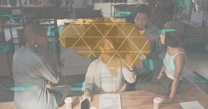 Sitzender Moderator Tapping Tablet projiziert AR: Stockvideos & Filmmaterial (100 % lizenzfrei) 3911175635 | Shutterstock