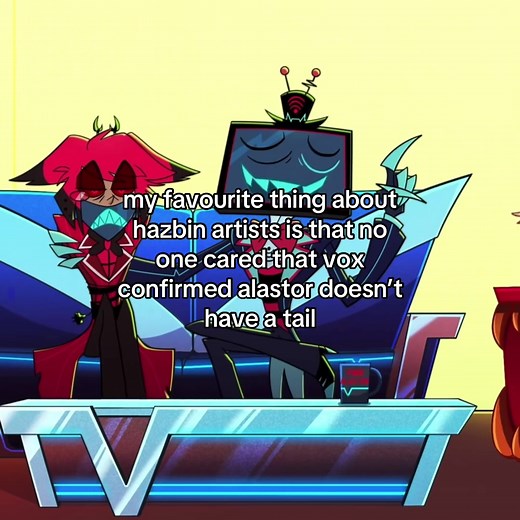 vox was lying anyway trust me || their faces killing me why nobody gaf #vox #hazbin #alastor #hazbinhotel #radiostatic alastor HAS a tail