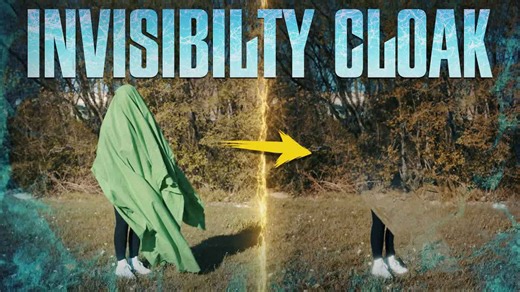 Invisibility cloak effect from Harry Potter