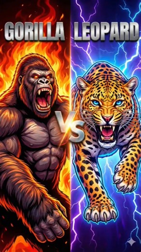 Gorilla vs Leopard — Power vs Speed