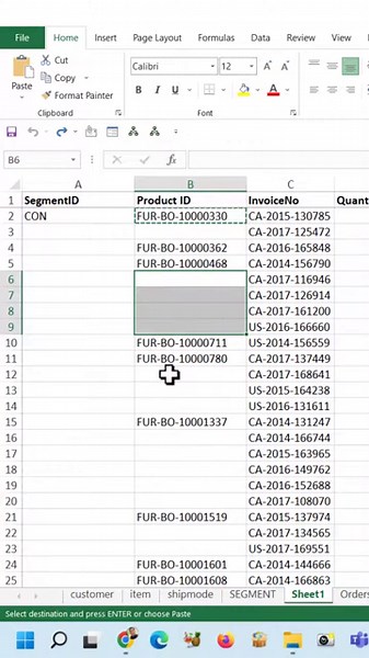 Power Query in Excel Fill Data Up and Down