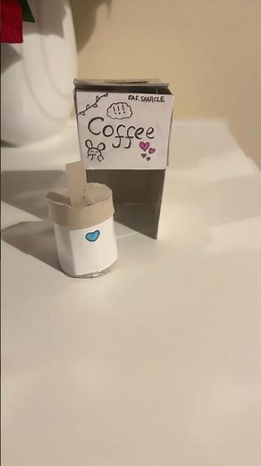 New Mini Cardboard Coffee Machine!! ✨
