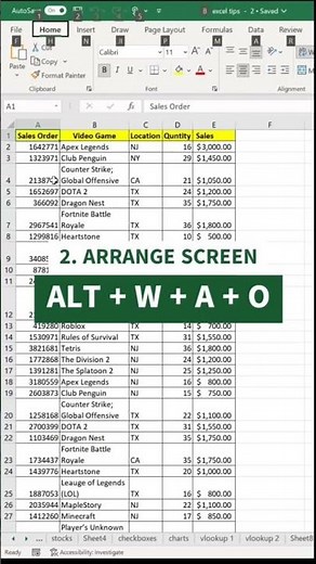✅ VIEW TWO SHEETS SIDE-BY-SIDE IN THE SAME EXCEL FILE in Microsoft Excel #shorts #howto
