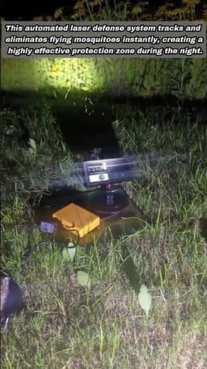 Automated Laser Air Defense System Easily Eliminates Flying Mosquitoes