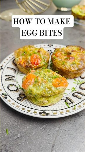 How to Make Egg Bites 🥚 #eggbites #eggrecipe #mealprep #breakfastprep #highprotein