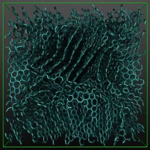 Graphite structure simulation via molecular dynamics