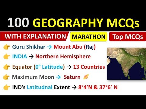 Top 100 Geography MCQs | Geography Gk MCQs Questions And Answers | Most IMP 100 MCQs |