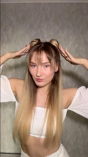 Trying the iconic Sailor Moon 🌙Hairstyle ✨ easy hairstyle tutorial🩷