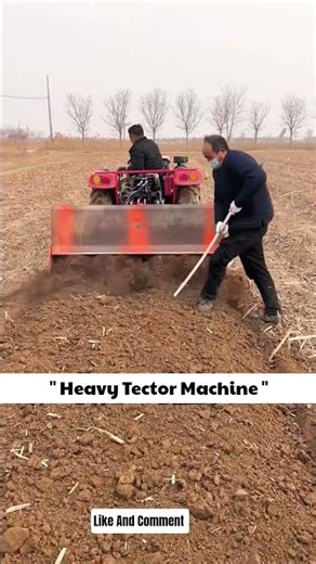 Heavy Tector Machine Farming Work Process " #shortvideo