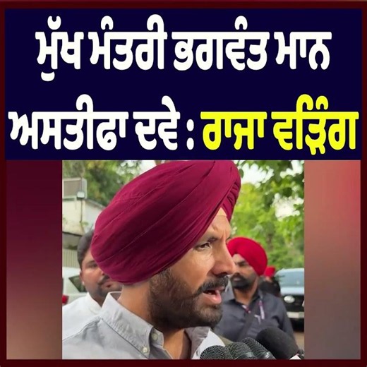Punjab CM Bhagwant Mann Should Resign: Raja Warring