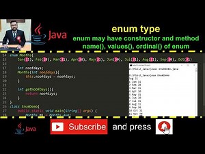 Java - enum reference data type with constructor and method - Practical Demo