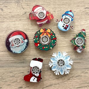 Mini Christmas Santa Fidget Spinner Toy, Snowman, Reindeer, Random Colour, Pocket-sized Stress Relief Spinner - Etsy