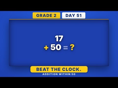 Addition Within 50 Mastery | Grade 2 Daily Math Challenge (Day 51/365)