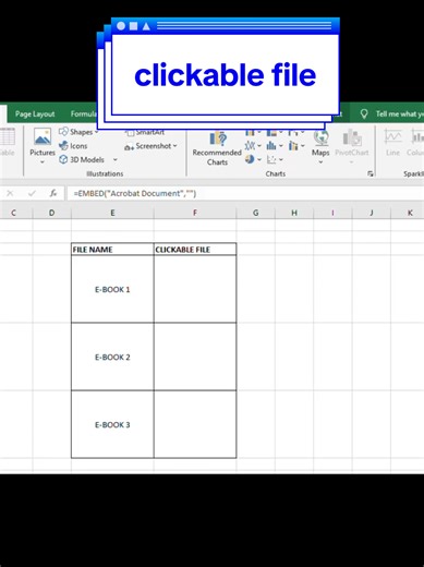 Cara Membuat File Clickable di Excel: Tips dan Trik #mudahexcel #tricktips