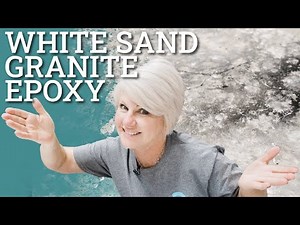 Soft White Sand Granite Epoxy Countertops
