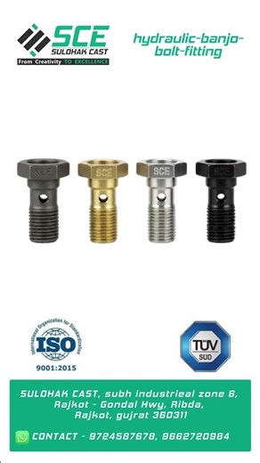 hydraulic banjo bolt fitting
