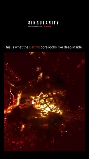 The Singularity on Instagram: "Deep beneath our feet lies the Earth’s core, the planet’s innermost layer. It begins about 2,900 kilometers below the surface and extends to the center, roughly 6,371 kilometers deep. The core is divided into two parts — the outer core and the inner core — each playing a vital role in Earth’s structure and behavior. The outer core is made mostly of liquid iron and nickel, constantly moving due to heat and pressure. This motion creates Earth’s magnetic field, which