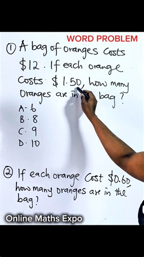 25K views · 474 reactions | Word problem | Calculator not allowed ! #maths #mathviral #viralmaths #viralfypreels #mathreels #onlinemaths | Online Maths Expo | Facebook