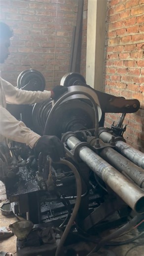 Steel rims are manufactured through metal forming process to support vehicle tires #industrial work