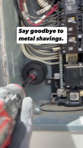 Clamp, drill, and let the Chip Catcher do the dirty work. Metal shavings? Gone. @rackatierstools #WorkSmart #tools #electrician #electriciantools #illectricinc #ugc #sparky #hacks #chipcatcher | Illectric Inc.