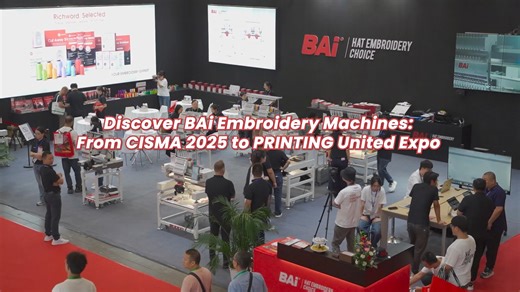 BAi Embroidery Machines: CISMA 2025 Highlights & PRINTING United Expo Preview We’ve just wrapped up an amazing experience at CISMA 2025 in Shanghai! In this video, you’ll get a quick look at the three BAi embroidery machine models we showcased: THE MIRROR, THE VISION, and THE VISION-2HEADS — a perfect recap for anyone who couldn’t join us in person. And the journey doesn’t stop here! 🚀 BAi will continue to shine at the 2025 PRINTING United Expo: 📅 October 22–24, 2025 📍 Orange County Conventio