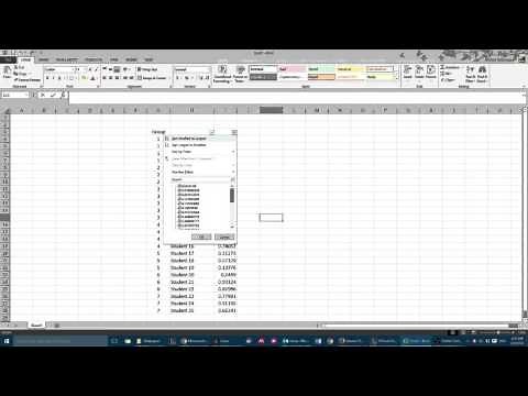 Create Random Groups using Excel