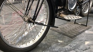 A motorcycle for your Monday! Manufactured in 1924, this Douglas is the oldest motorcycle in the Museum. This particular model was produced from 1907 until 1927, and in accordance with the company’s ideology of not changing anything that works, only a few changes were made to it in this period. Douglas Motorcycles were exceptionally reliable and offered ease of riding. By 1924, 75,000 units had been sold, 70,000 of which during WW1 where they were used by despatch riders in the British Army. Thi