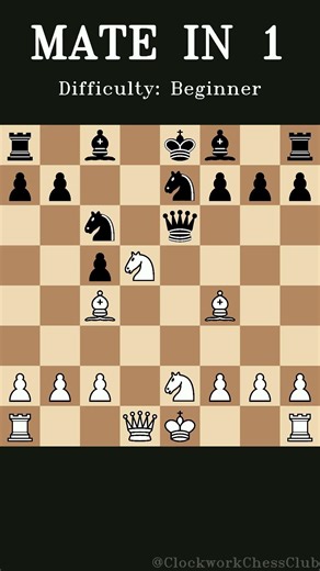 Looks simple. Mate in 1. Did you get it?👇 Chess Puzzle#uD1TJ #checkmate