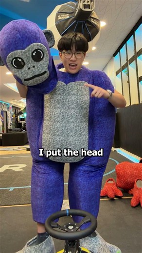 wearing a real life Scary Baboon costume 💀