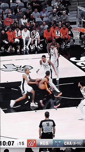 Trae just can't do that to wemby 😤💥 #shorts