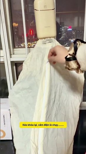 Máy sấy quần áo mini gấp gọn: bỏ vali đi được | Sấy khô, khử mùi, hẹn giờ + tự ngắt