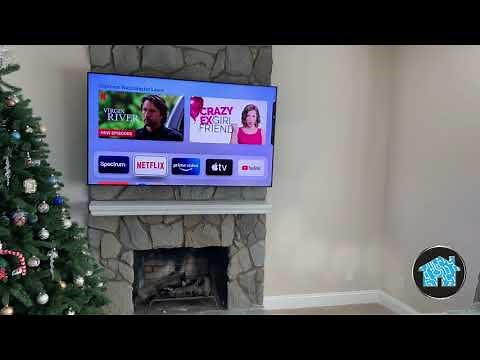 TV Install on Stone Fireplace