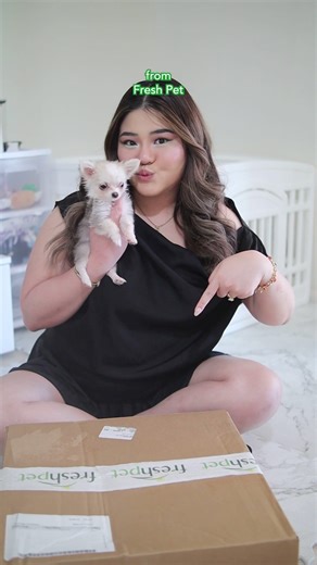 Unboxing @Freshpet goodies for Barley! 😍🐾 #chihuahua #teacupchihuahua