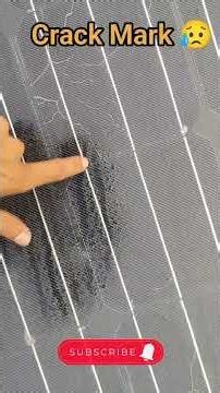 Crack Mark on Solar Panel in Cold Weather #livmaxxsolar #tatasolarpanel #reels #shortvideo #solar