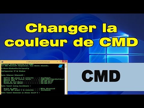 Comment changer la couleur sur CMD