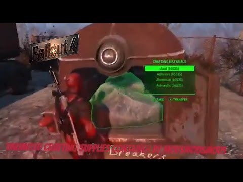 Fallout 4 Xbox Mods|Unlimited Crafting Supplies Container